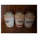 Salt, Pepper, and Flour Shakers Set