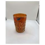 Imperial Glass Tumbler Marigold Carnival Glass