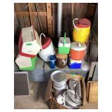 Box Lot of Various Kitchen and Picnic Related Items