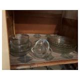 Assorted Clear Glass Bowls ( pyrex?)