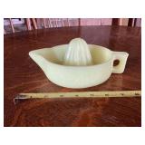 Milk Glass Sunkist Citrus Juicer