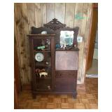 Antique Side-By-Side Secretary Desk 40” W x 12” D x 68” T