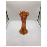 Imperial Marigold Carnival Glass Bud Vase