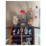 Ceramic Urn Planter with Floral Arrangement