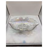 Imperial Carnival Glass Pansy Pickle Dish