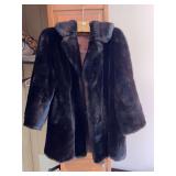 Dark Brown Faux Fur Coat