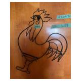 Wire Rooster Shaped Wall Decor