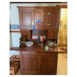 Deep wood cabinet solid oak