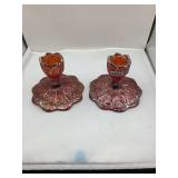 Imperial Glass Company Candle Holder Acanthus Leaf