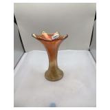 Imperial Iridescent Carnival Glass Jack-in-the-Pulpit Vase