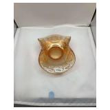 Fenton North Star Iridescent Carnival Glass Nappy