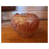 Fenton Iridescent Glass Bowl with Embossed Design