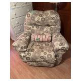 Chair and pillow rocking recliner