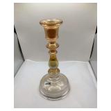 Iridescent Glass Candlestick Holder