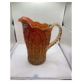 Imperial Glass Marigold Carnival Glass Pitcher
