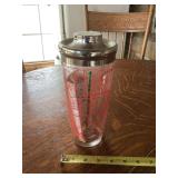 Cocktail Shaker with Recipes