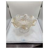 Imperial Glass Footed Pedestal Compote Bowl