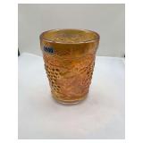 Imperial Glass Marigold Grape Carnival Glass Tumbler