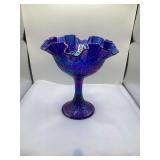 Fenton Persian Medallion Carnival Glass Compote