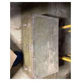 Olive Drab Metal Bound Trunk