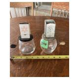 Pair of Nut Choppers with Glass Jars