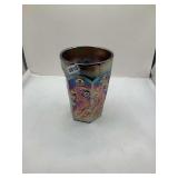 Fenton Paneled Dandelion Carnival Glass Tumbler