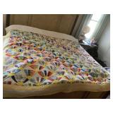 Quilt queen has some stains