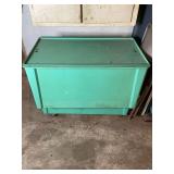 Green Plastic Storage Containers with Lids, Set of Two