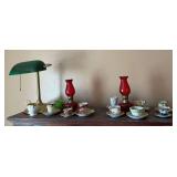 Teacups and lamps