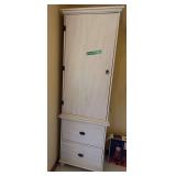 Wood Wardrobe with Drawer Base