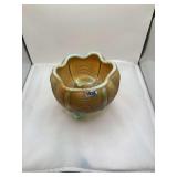 Fenton Carnival Glass Bowl, Marigold Color, Shell Pattern