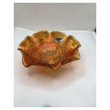 Imperial Glass Marigold Carnival Glass Bowl
