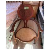 Wood Chair with Upholstered Seat