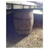 Wooden Barrel with Metal Bands