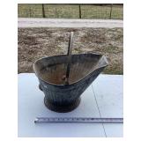 Metal Coal Scuttle with Handle