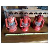 Three Winged Wheel Red Lanterns and Christmas Tree Stand