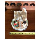 Porcelain Musical Winter Village Figurine