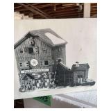 Department 56 Heritage Village Collection New England Village Series Blue Star Ice Co. retired