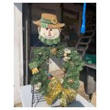 Scarecrow and Wreath Decoration
