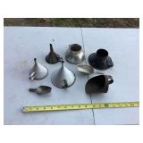 Metal Funnels and Scoops Assortment