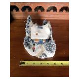 Decorative House Figurine with Winter Scene