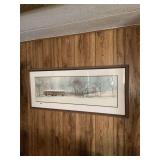 Framed Winter Landscape Print