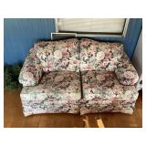 Floral Pattern Two-Seat Sofa