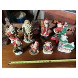 Assortment of Santa Clauses