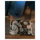 Collection of Decorative China Cups and Saucers