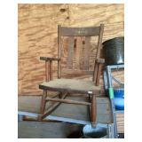 Child's Wooden Rocking Chair
