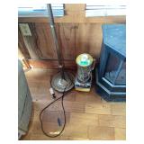 Metal Torchiere Floor Lamp with Shade