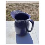 Geuder, Paeschke & Frey Co. USN Blue Granite Pitcher