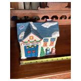 Ceramic Service Station Coin Bank