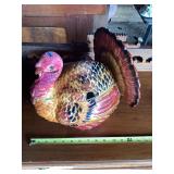 Ceramic Turkey-Form Covered Dish